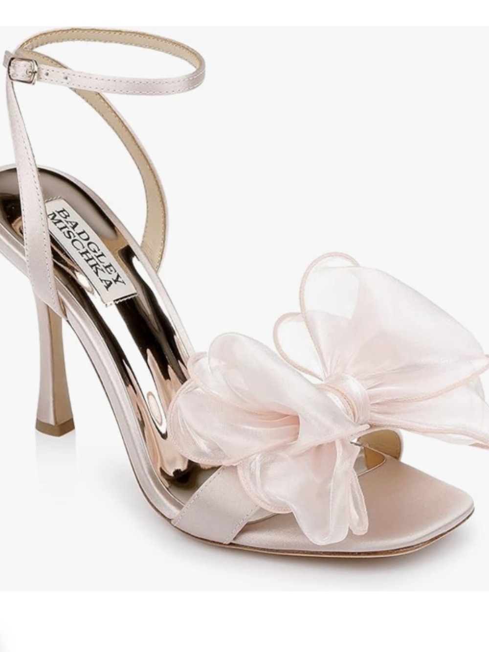 Badgley Mischka Nessie bowed stiletto sandals